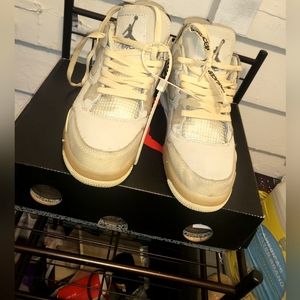 jordan 4 retro off-white sail (w)